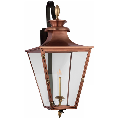 Visual Comfort Signature Collection Chapman & Myers Albermarle Gas Lantern in Copper by VC Signature CHO2436SCCG