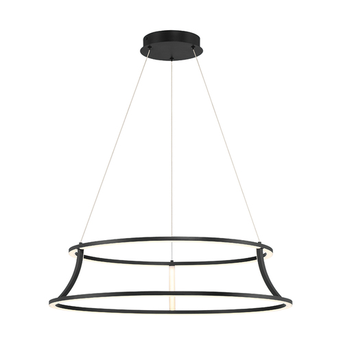 Eurofase Lighting Cadoux 30-Inch LED Pendant in Matte Black by Eurofase Lighting 43886-012