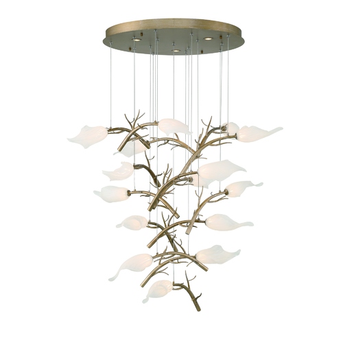Matera 15-Light LED Grand Chandelier in Antique Gold by Eurofase