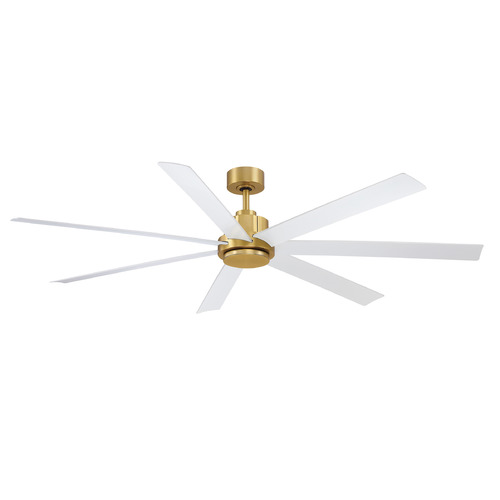 Fanimation Fans Pendry 72 Brushed Satin Brass Ceiling Fan Without Light by Fanimation Fans FPD6872BSMW