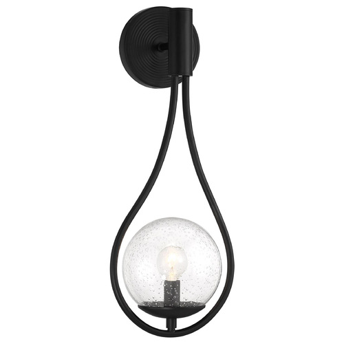 Savoy House Lighting Encino Matte Black Sconce