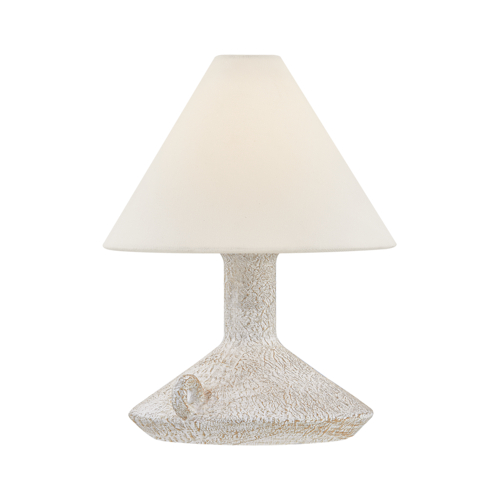 Troy Lighting Passage Patina Brass LED Table Lamp with Conical Shade