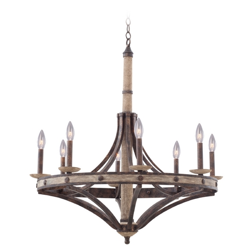 Coronado Florence Gold Chandelier by Kalco Lighting