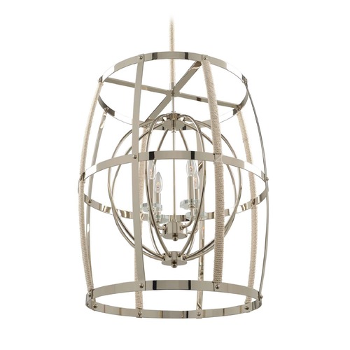 Kalco Lighting Bradbury Polished Nickel Pendant by Kalco Lighting 312552PN