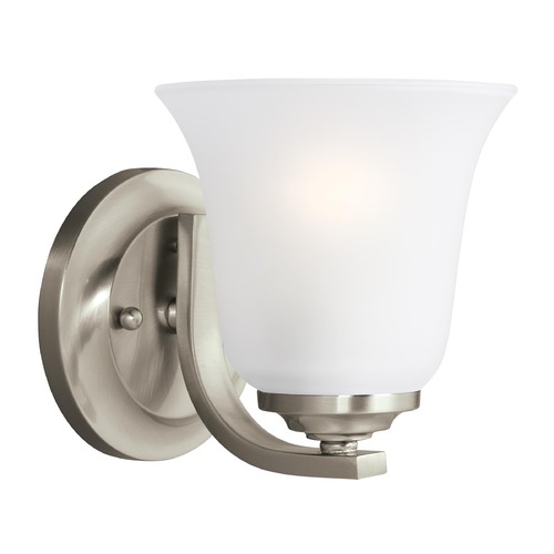 Generation Lighting Emmons Brushed Nickel Sconce by Generation Lighting 4139001-962