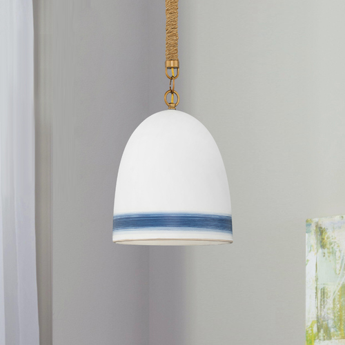 Nash 10-Inch Heirloom Brass Pendant by Hinkley Lighting