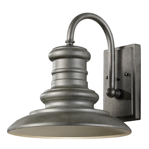 LBL Lighting Uptown Large Outdoor Silver Finish Outdoor Sconce LW641SILEDW 