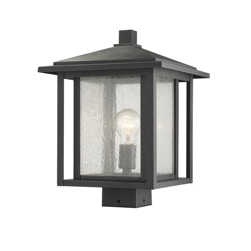 Z-Lite Aspen Black Post Light by Z-Lite 554PHBS-BK