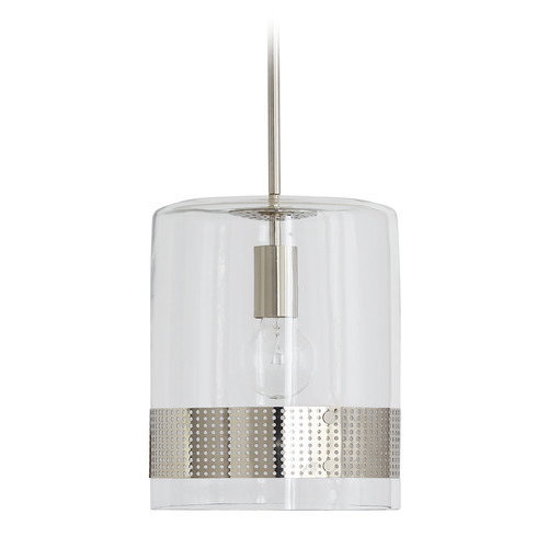 Capital Lighting Marion 10-Inch Pendant in Polished Nickel by Capital Lighting 335911PN