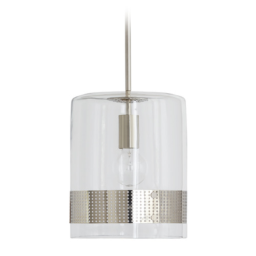 Marion 10-Inch Pendant in Polished Nickel by Capital Lighting