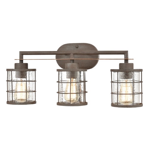 Elk Lighting Elk Lighting Gilbert Rusted Coffee, Light Wood Bathroom Light 18365/3