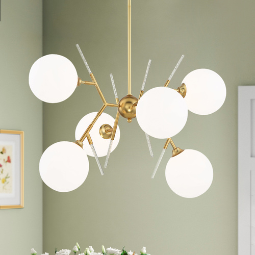 Polares Honey Gold Chandelier by George Kovacs