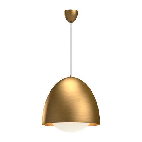 Alora Lighting Alora Lighting Kenji Aged Gold Pendant Light with Bowl / Dome Shade PD529220AGOP