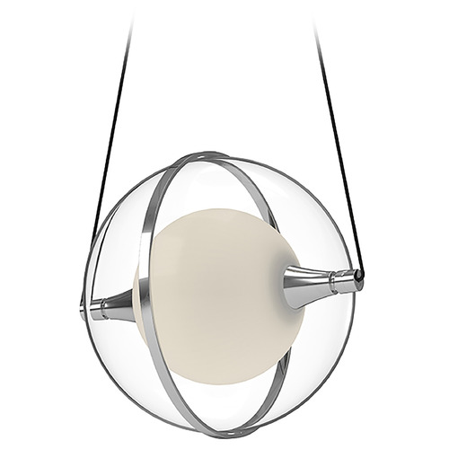 Aries Chrome LED Mini Pendant by Kuzco Lighting