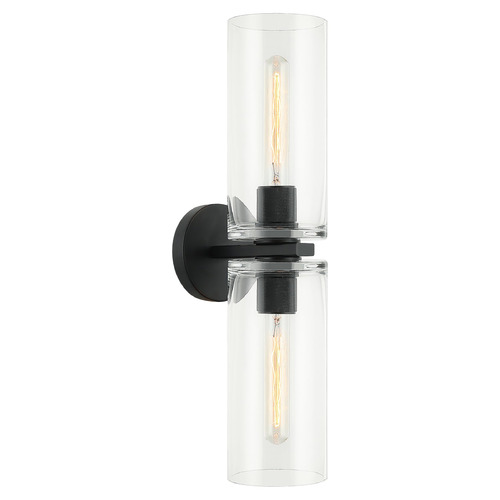 Matteo Lighting Lincoln Matte Black Vertical Bathroom Light