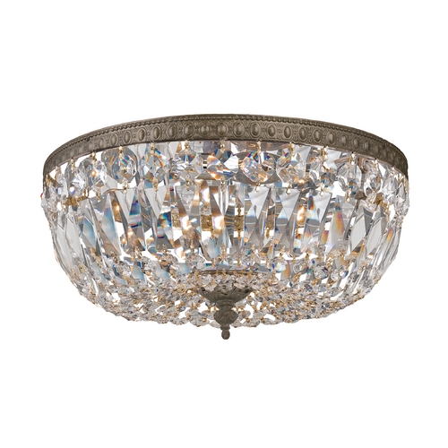 Crystorama Lighting Richmond Crystal Flush Mount in English Bronze by Crystorama Lighting 714-EB-CL-MWP