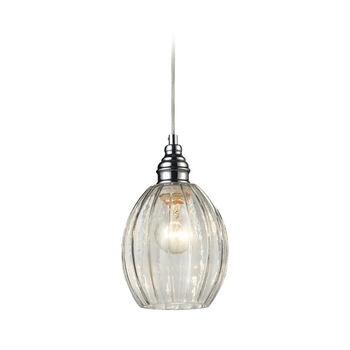 Elk Lighting Mini-Pendant Light with Clear Glass 46017/1