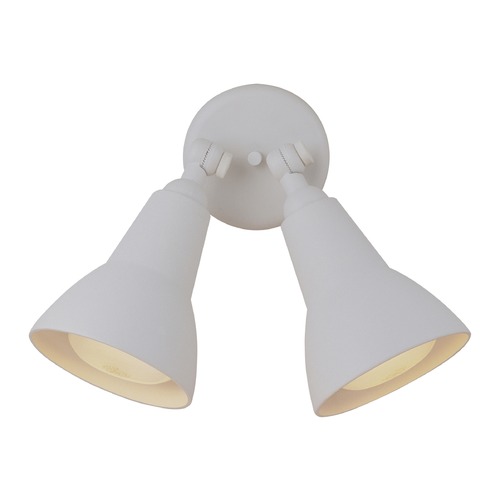 Matte White Outdoor Wall Light by Craftmade Lighting