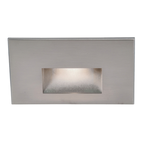 Stainless Steel LED Recessed Step Light with White LED by WAC Lighting