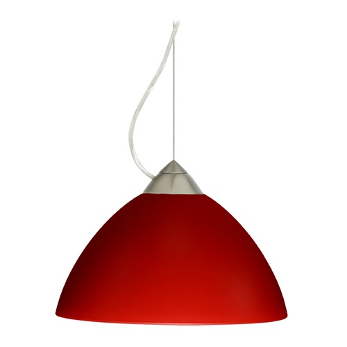 Besa Lighting Tessa Satin Nickel LED Pendant Light