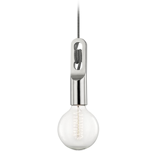 Mitzi by Hudson Valley Angela Mini Pendant in Polished Nickel by Mitzi by Hudson Valley H257701-PN