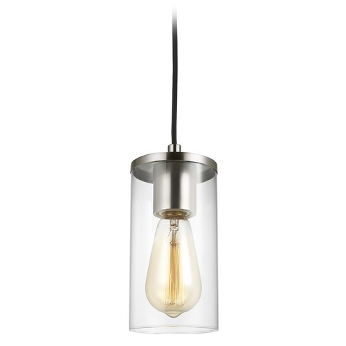 Visual Comfort Studio Collection Zire Brushed Nickel Mini Pendant by Visual Comfort Studio 6190301-962