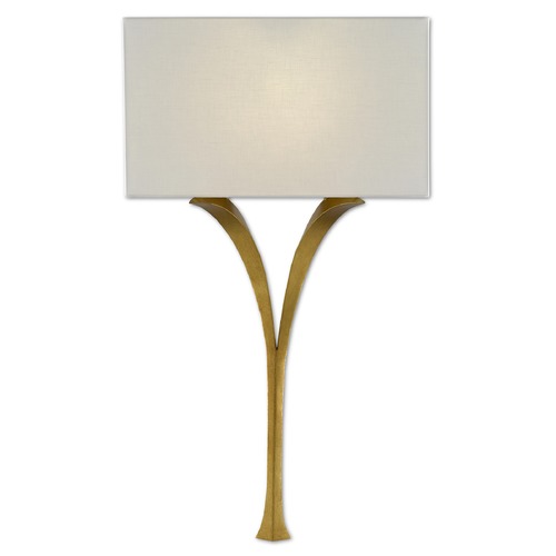 Currey and Company Lighting Currey and Company Choisy Antique Gold Leaf Sconce 5000-0124