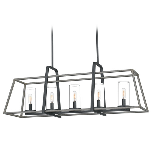 Lincoln 40-Inch Linear Light in Distressed Iron by Quoizel Lighting