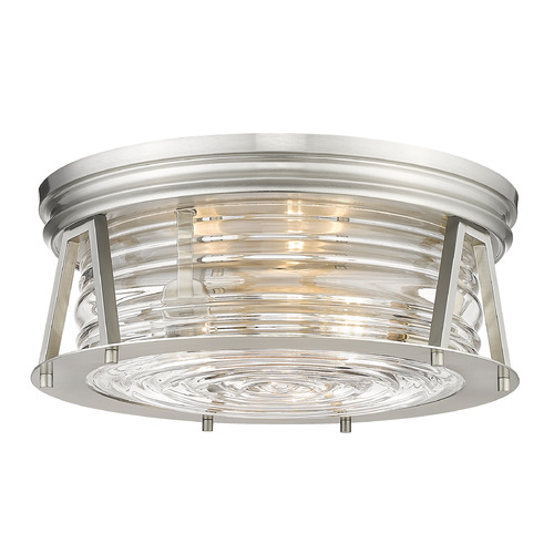 Z-Lite Cape Harbor Brushed Nickel Flush Mount by Z-Lite 491F3-BN