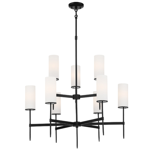 First Avenue 9-Light Chandelier in Coal by Minka Lavery