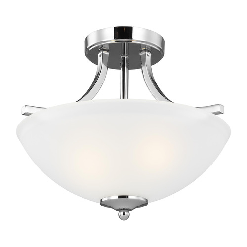 Geary 14-Inch Chrome Semi-Flush Mount by Generation Lighting