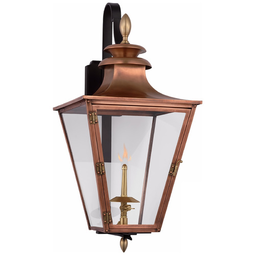Visual Comfort Signature Collection Chapman & Myers Albermarle Gas Lantern in Copper by VC Signature CHO2435SCCG