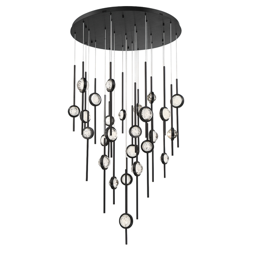 Barletta 40-Inch LED Grand Chandelier in Black by Eurofase Lighting