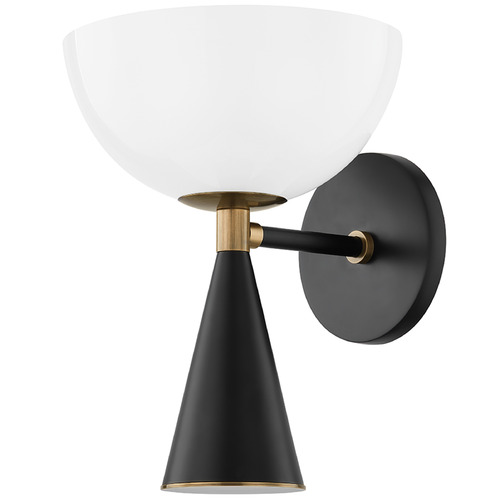 Troy Lighting Payson Patina Brass & Soft Black LED Sconce