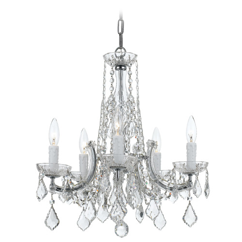Crystorama Lighting Maria Theresa Polished Chrome Crystal Chandelier