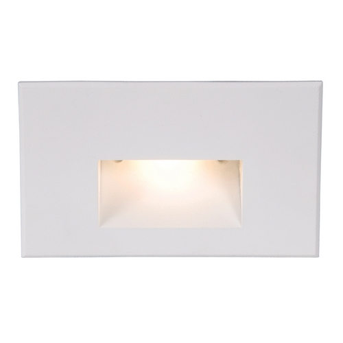 WAC Lighting White LED Recessed Step Light with White LED