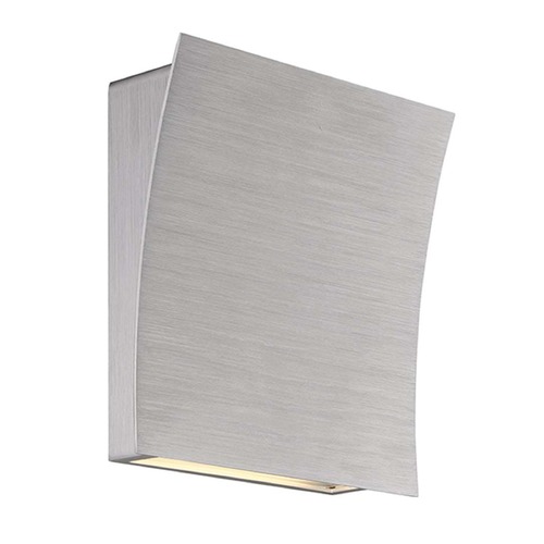 Modern Forms by WAC Lighting Slide 10-Inch LED Wall Sconce in Brushed Aluminum by Modern Forms WS-27610-AL