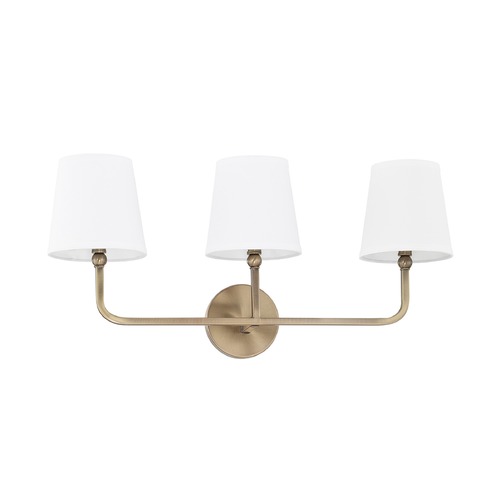 Dawson 25.50-Inch Vanity Light in Aged Brass by Capital Lighting