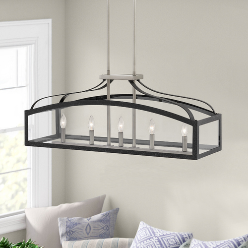 Hinkley Clarendon 5-Light Aged Zinc & Antique Nickel Chandelier by Hinkley Lighting 3416DZ