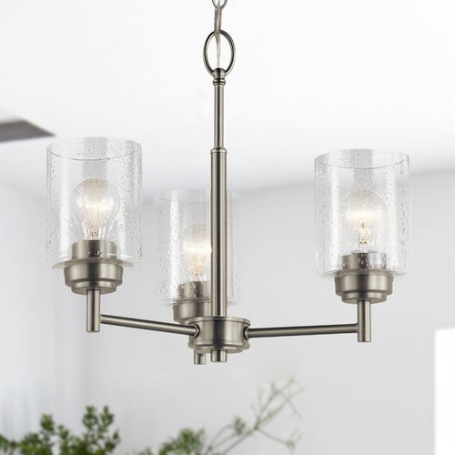 Winslow 3-Light Chandelier in Brushed Nickel by Kichler Lighting