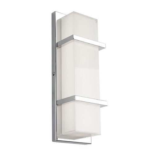 Watford Chrome LED Vertical Bathroom Light by Kuzco Lighting