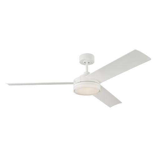 Visual Comfort Fan Collection Cirque 56-Inch LED Fan in Matte White by Visual Comfort & Co Fans 3CQR56RZWD