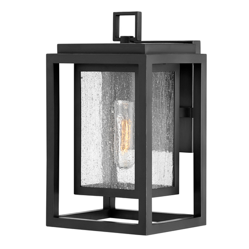 Republic 12-Inch Wall Lantern in Black by Hinkley Lighting
