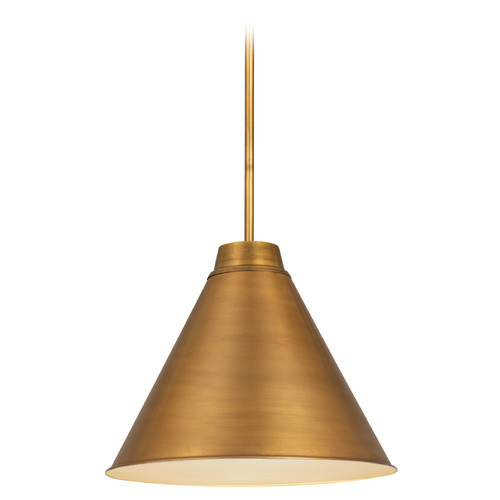 Eaton Rubbed Brass Pendant by Z-Lite