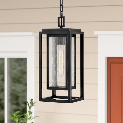 Hinkley Republic Black LED Outdoor Hanging Light by Hinkley Lighting 1002BK-LL