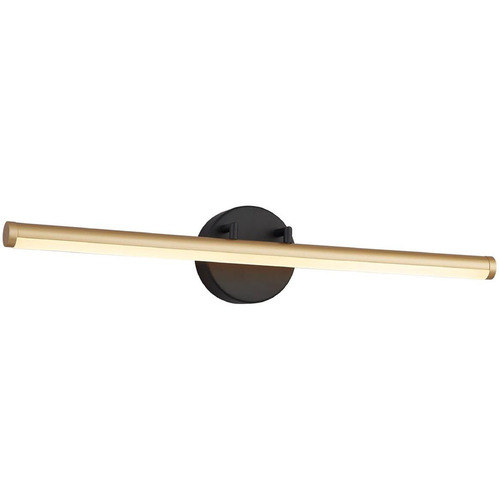 Justice Design Fianco ADA LED Linear Wall Bath Light Brass