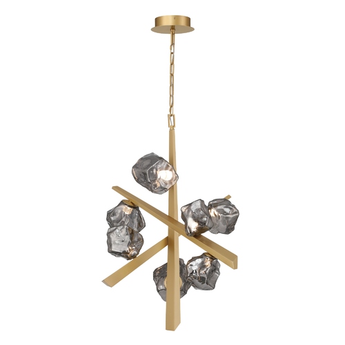 Thorah 7-Light LED Chandelier in Gold by Eurofase Lighting