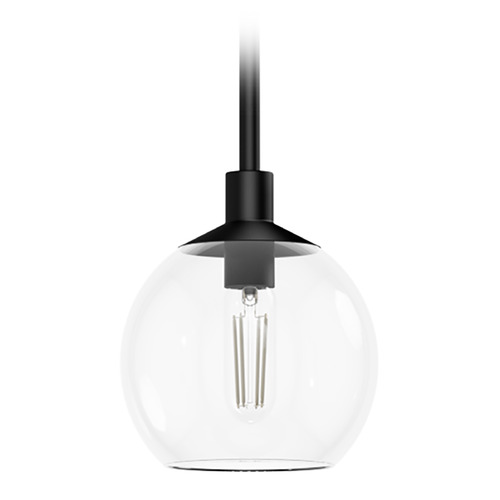 Hunter Fan Company Xidane Matte Black Mini-Pendant Light with Globe Shade