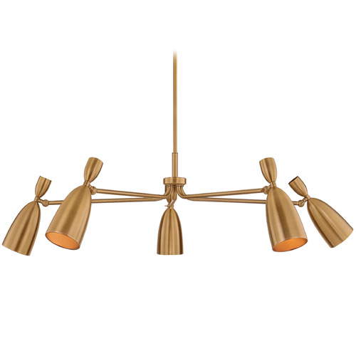 Troy Lighting Spade Patina Brass LED Chandelier