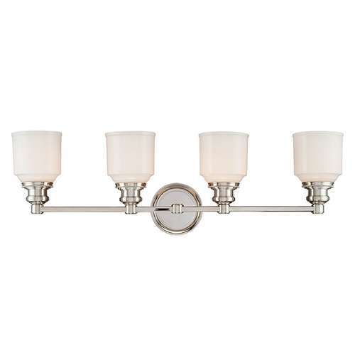 Hudson Valley Lighting Windham 4-Light Bath Light in Polished Nickel by Hudson Valley Lighting 3404-PN